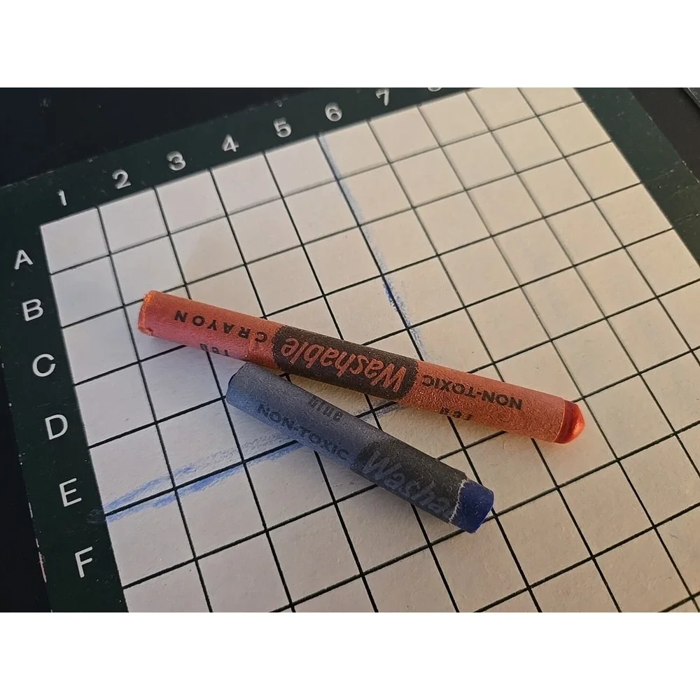 Vintage Parker Brothers Flip For Fun Game 1966 Complete In Box Original‎ Crayons